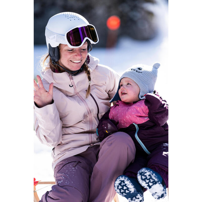 Skihandschuhe Fäustlinge Baby - Warm Lugiklip violett