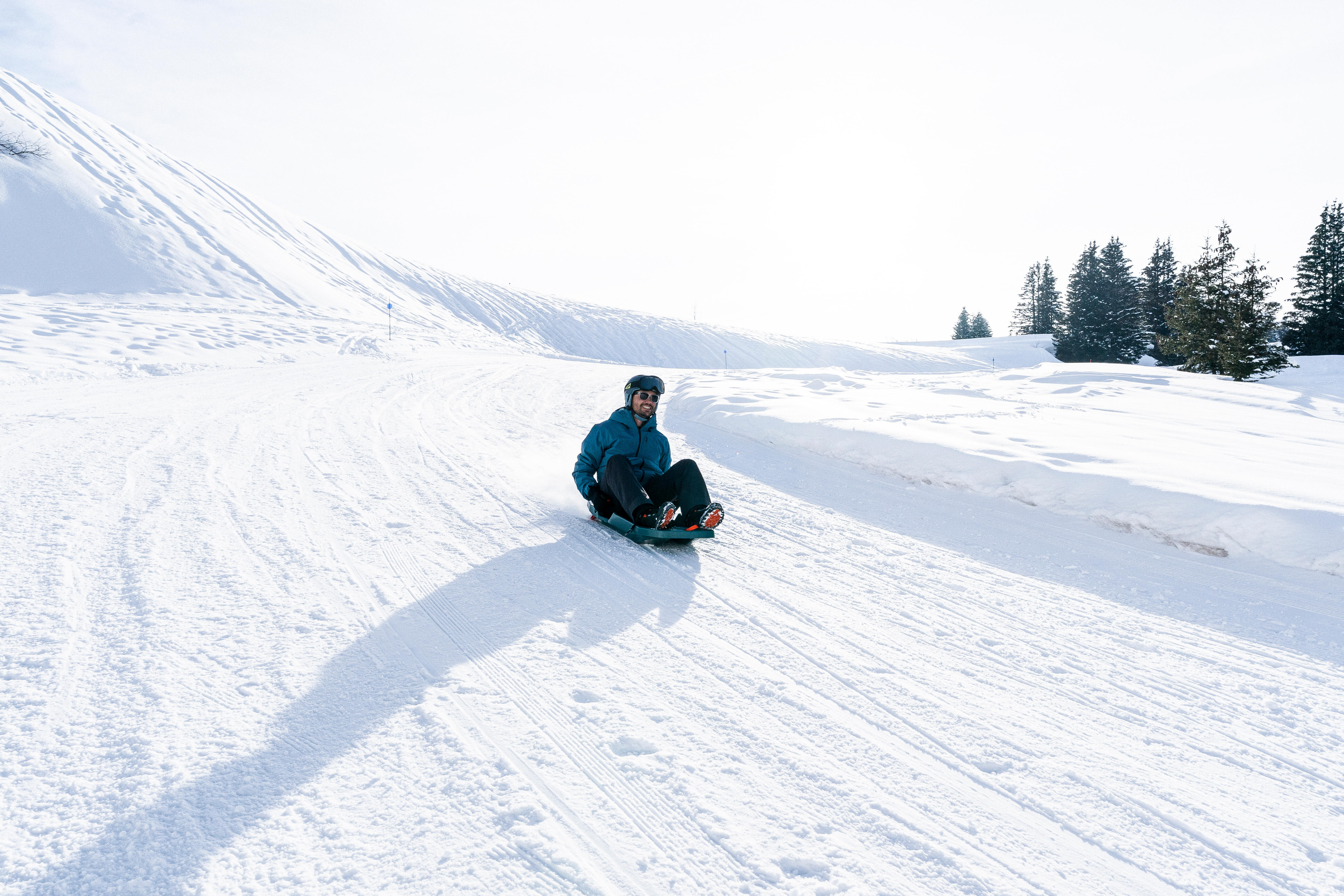 Snow Sled with Brakes – Trilugik 500 - WEDZE