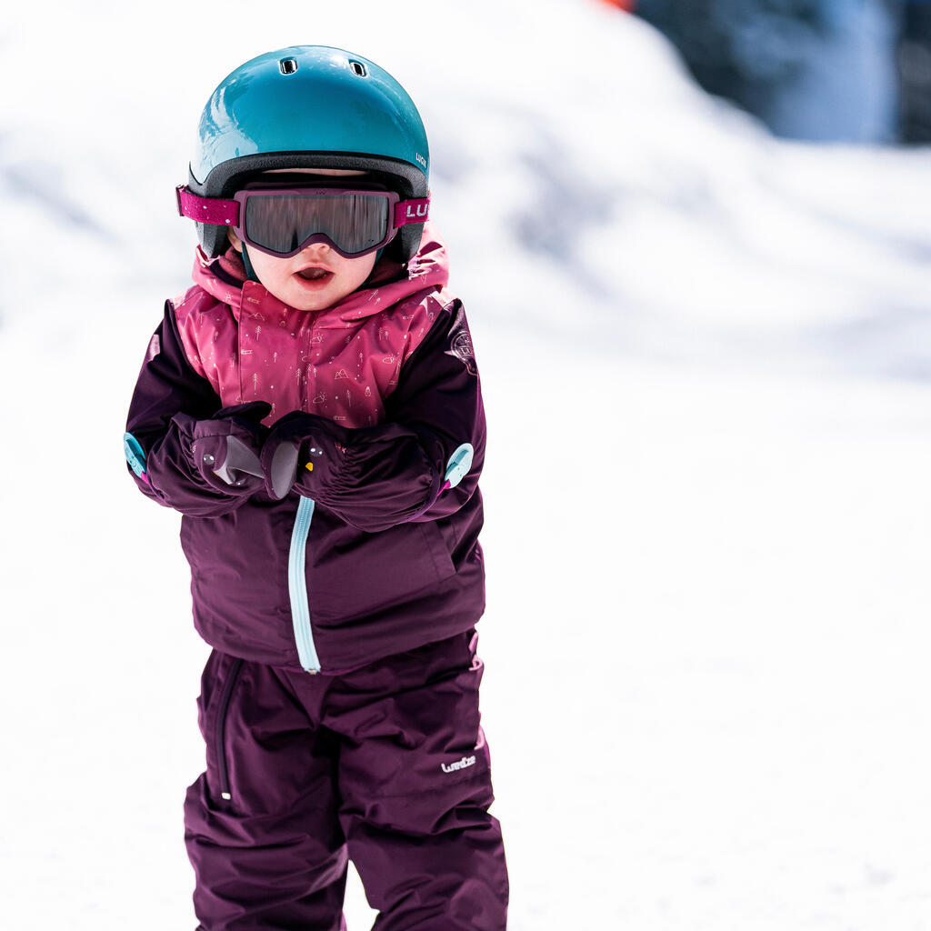 Moufles ski bébé - WARM LUGIKLIP violettes