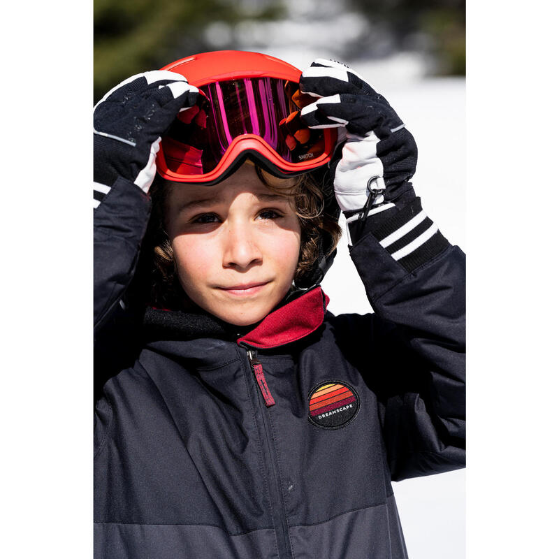 Snowboardjacke Kinder - SNB 100 schwarz 