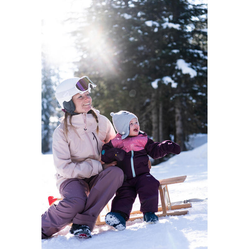 Skihandschuhe Fäustlinge Baby - Warm Lugiklip violett