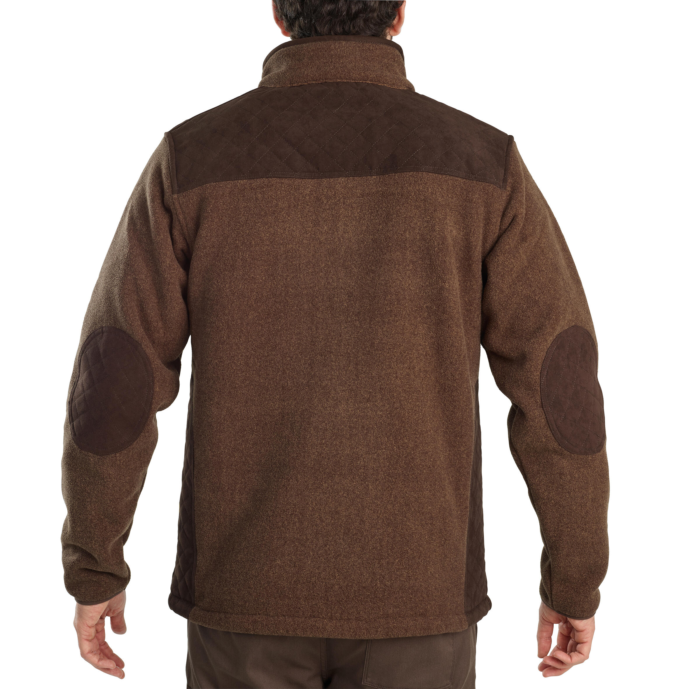 FLEECE HUNTING JACKET VERNEY CARRON - BROWN