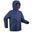 Erg warme en waterdichte ski-jas voor kinderen 180 WARM marineblauw