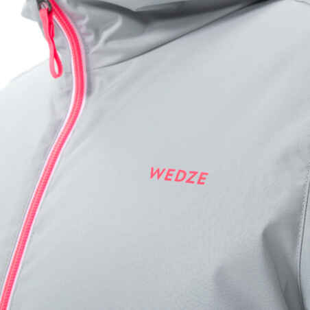 KIDS’ WARM AND WATERPROOF SKI JACKET   - 100 - GREY