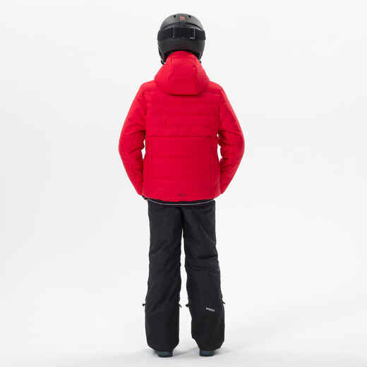 
      Kids’ Extra Warm and Waterproof Padded Ski Jacket 180 WARM - Red
  