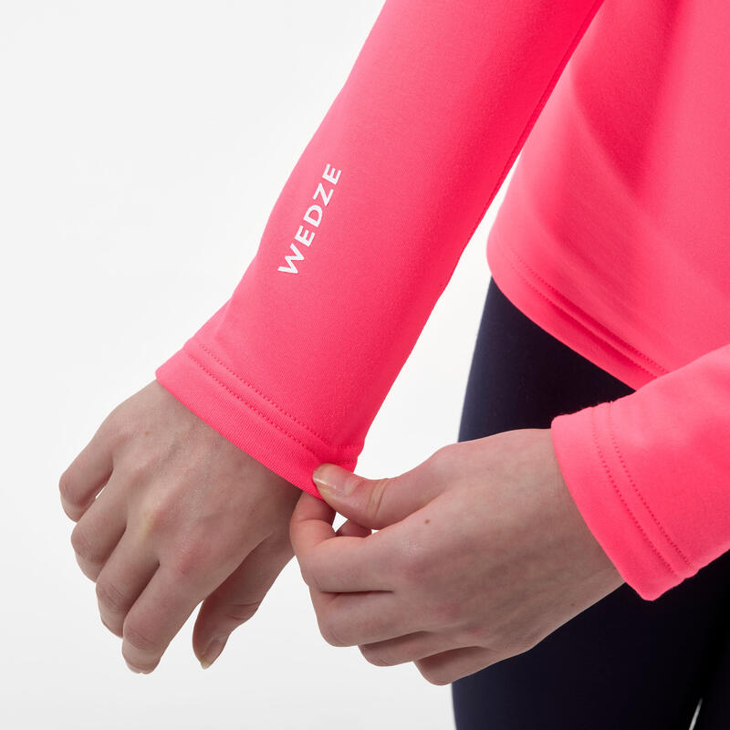 Sous-vêtement thermique de ski enfant - BL500 - haut rose