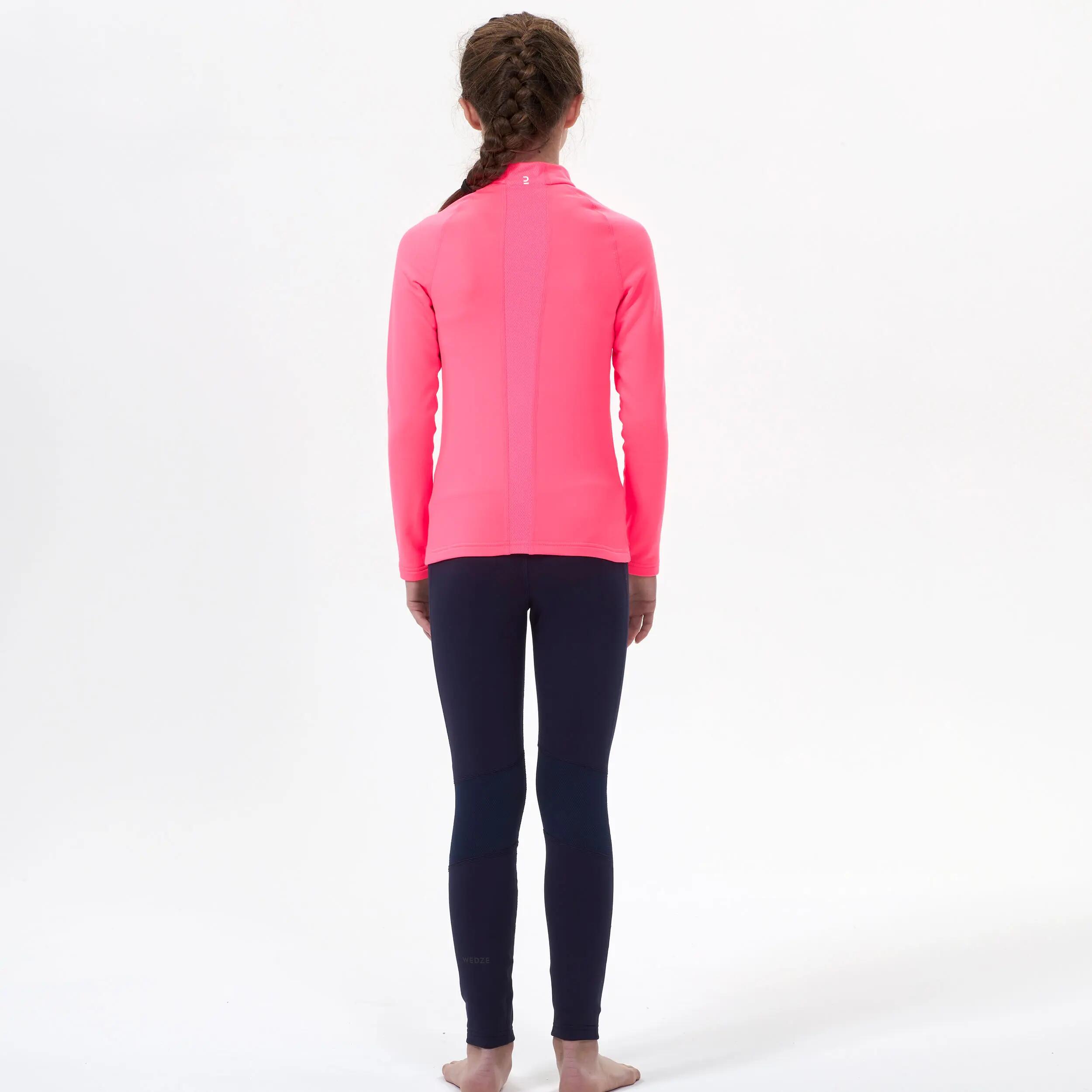 Sous-vêtement thermique de ski enfant - BL500 -  haut rose 3/9