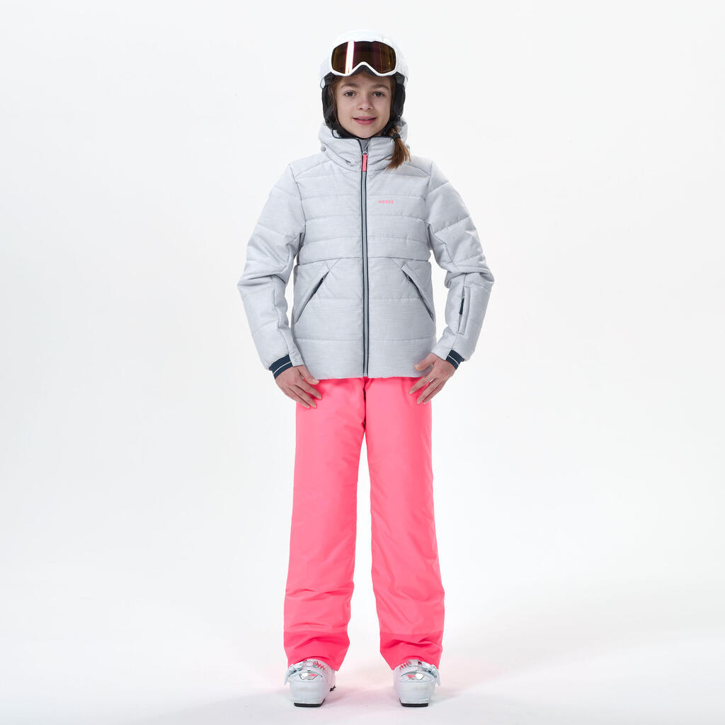 Bērnu silta, ūdensnecaurlaidīga, polsterēta slēpošanas jaka “150 Warm”, zila