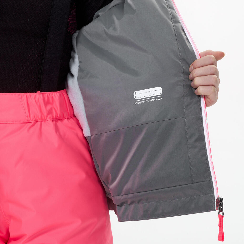 Ski Junior Girl Jacket 100 Pink