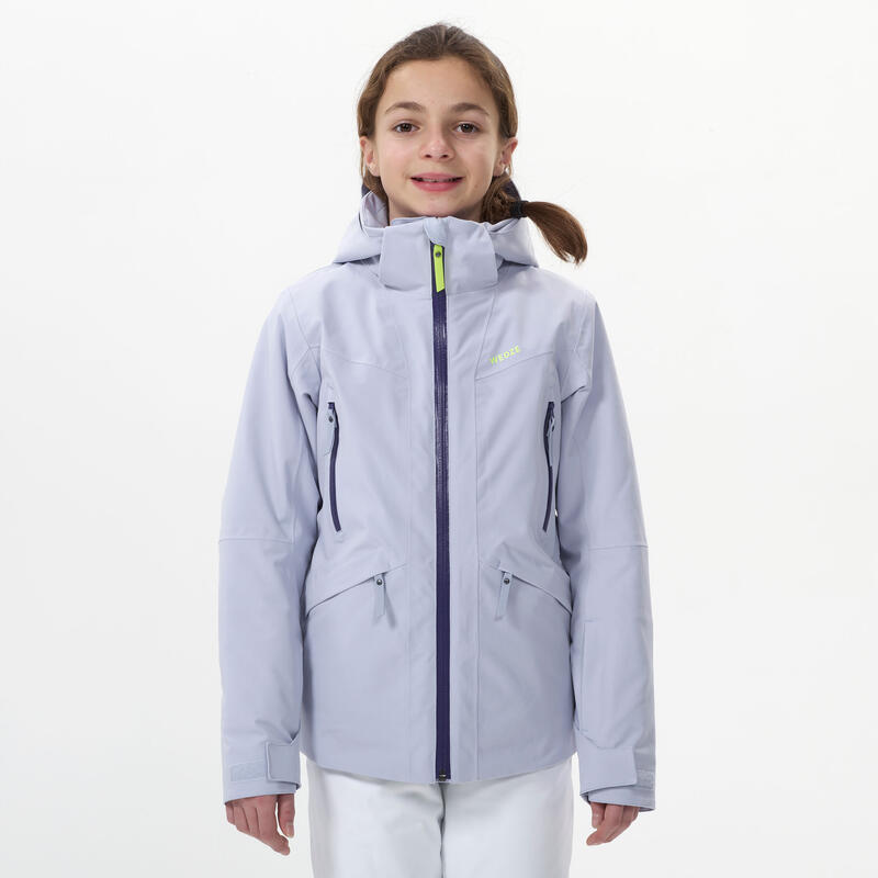 VESTE DE SKI ENFANT CHAUDE ET IMPERMEABLE - 900 MAUVE