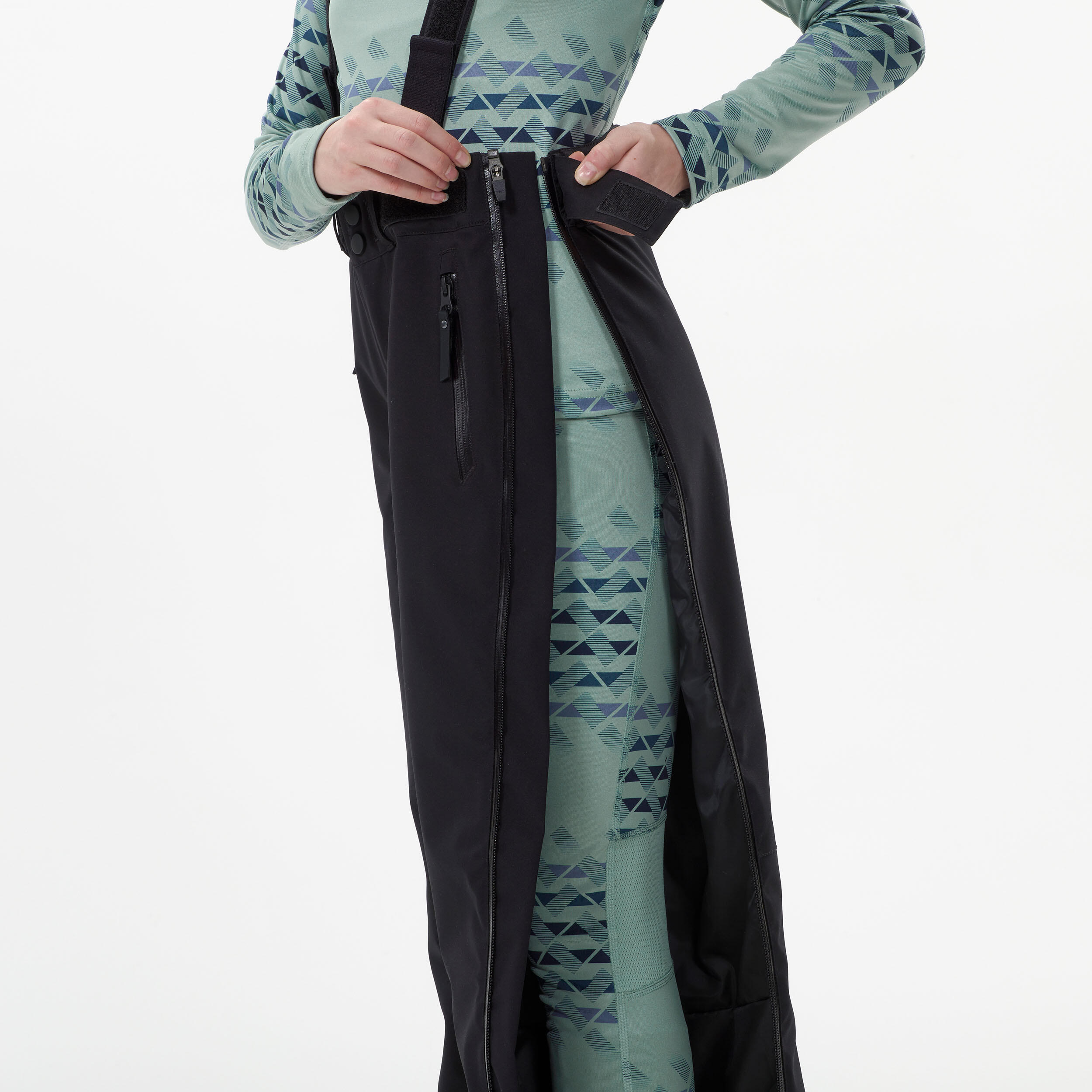 Skihose Kinder Club Racing abnehmbar - 980 schwarz  5/7