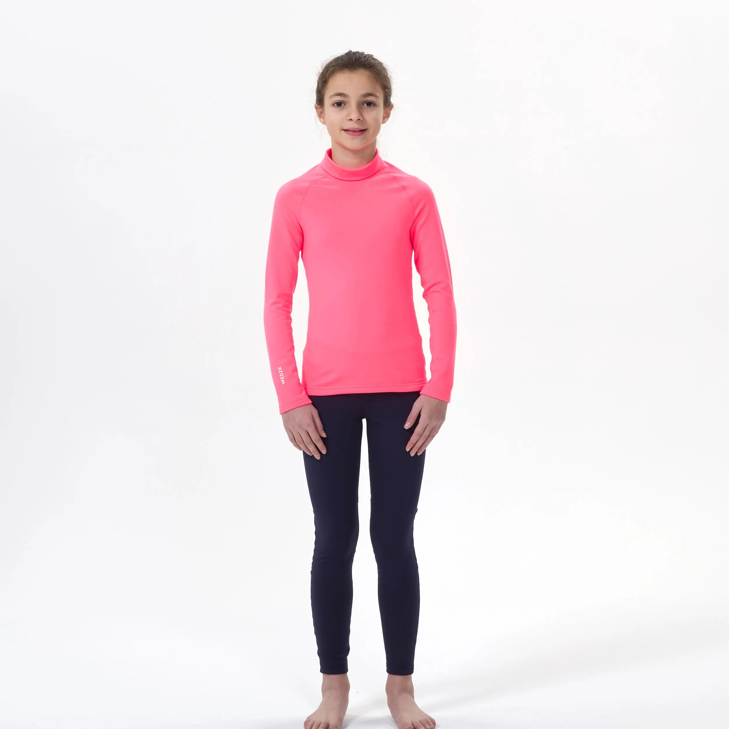 Sous-vêtement thermique de ski enfant - BL500 -  haut rose 2/9