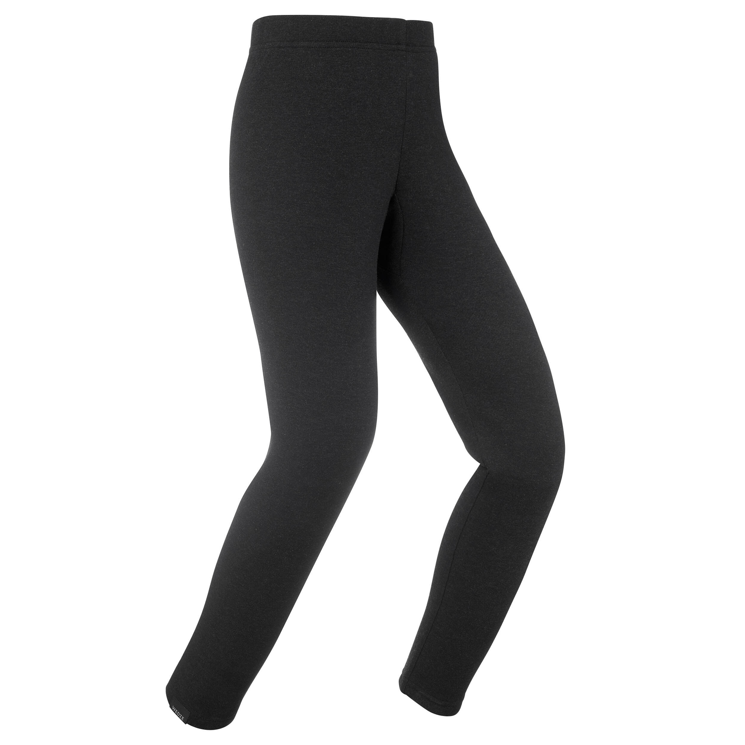 Kids’ thermal ski base layer trousers - BL100 - black