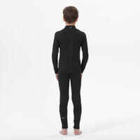 Kids' thermal ski base layer top - BL500 - black