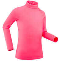 Kids' thermal ski base layer top - BL500 -  pink
