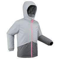 VESTE DE SKI ENFANT CHAUDE ET IMPERMEABLE - 100 GRISE