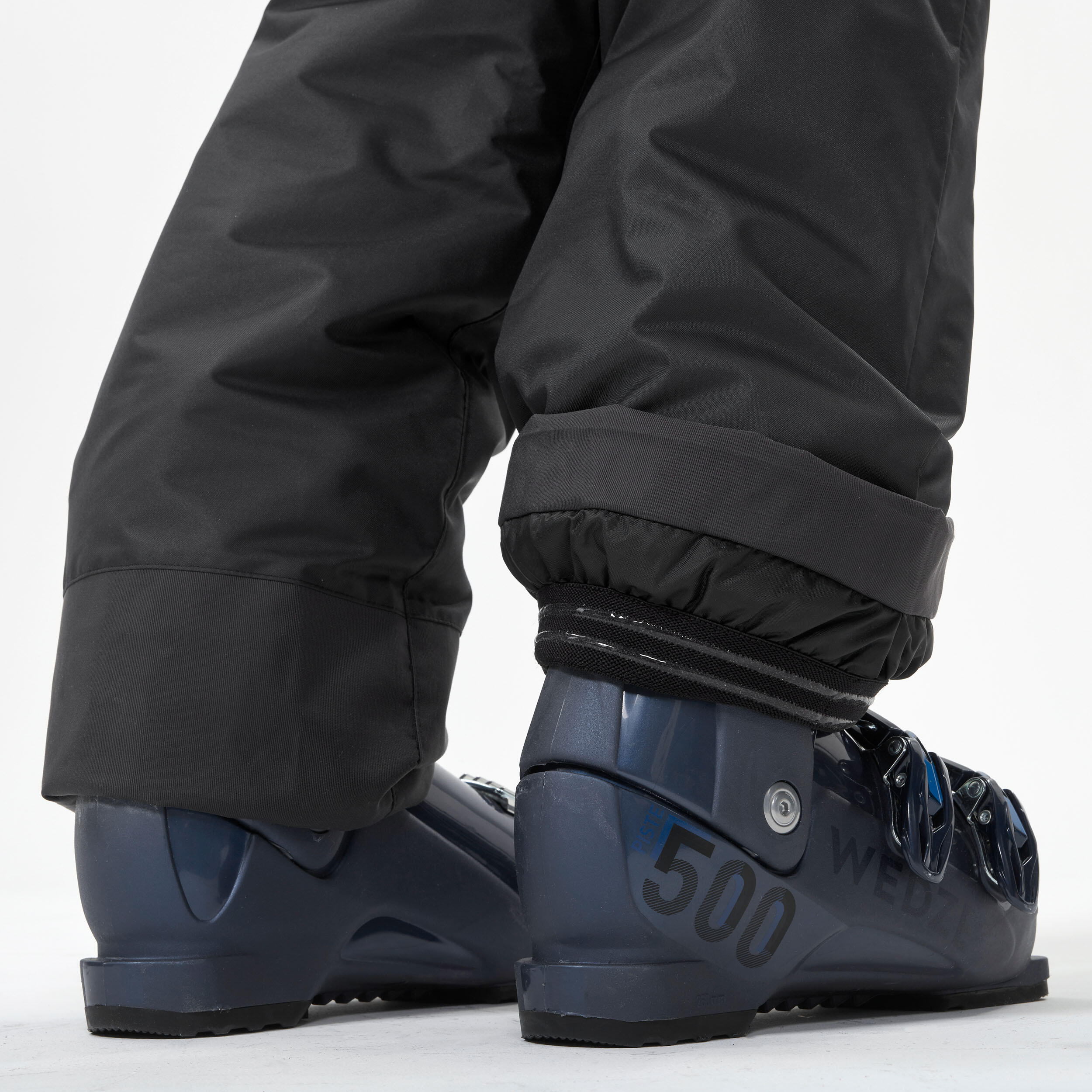 Kids' Ski Pants with Removable Straps - 100 Grey - WEDZE
