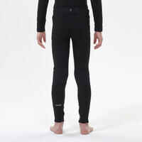 Kids’ thermal ski base layer trousers - BL 500 - black