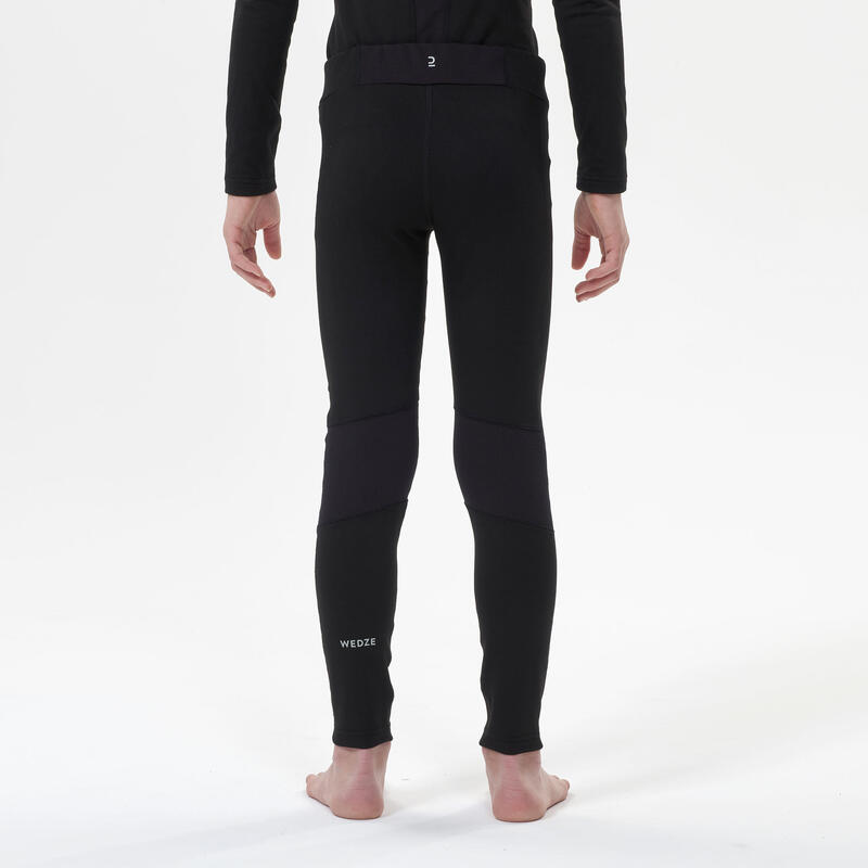 Kids’ thermal ski base layer trousers - BL 500 - black