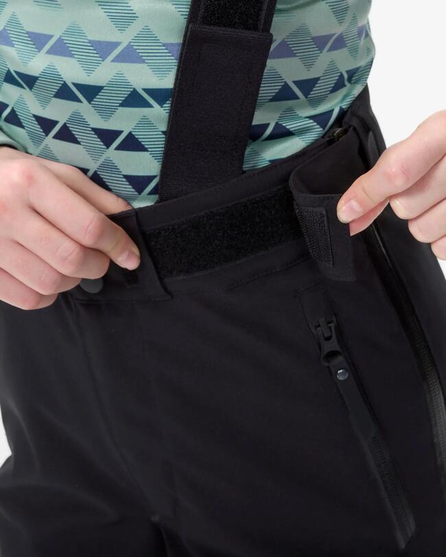 Skihose abnehmbar Skiclub Kinder - 980 - schwarz