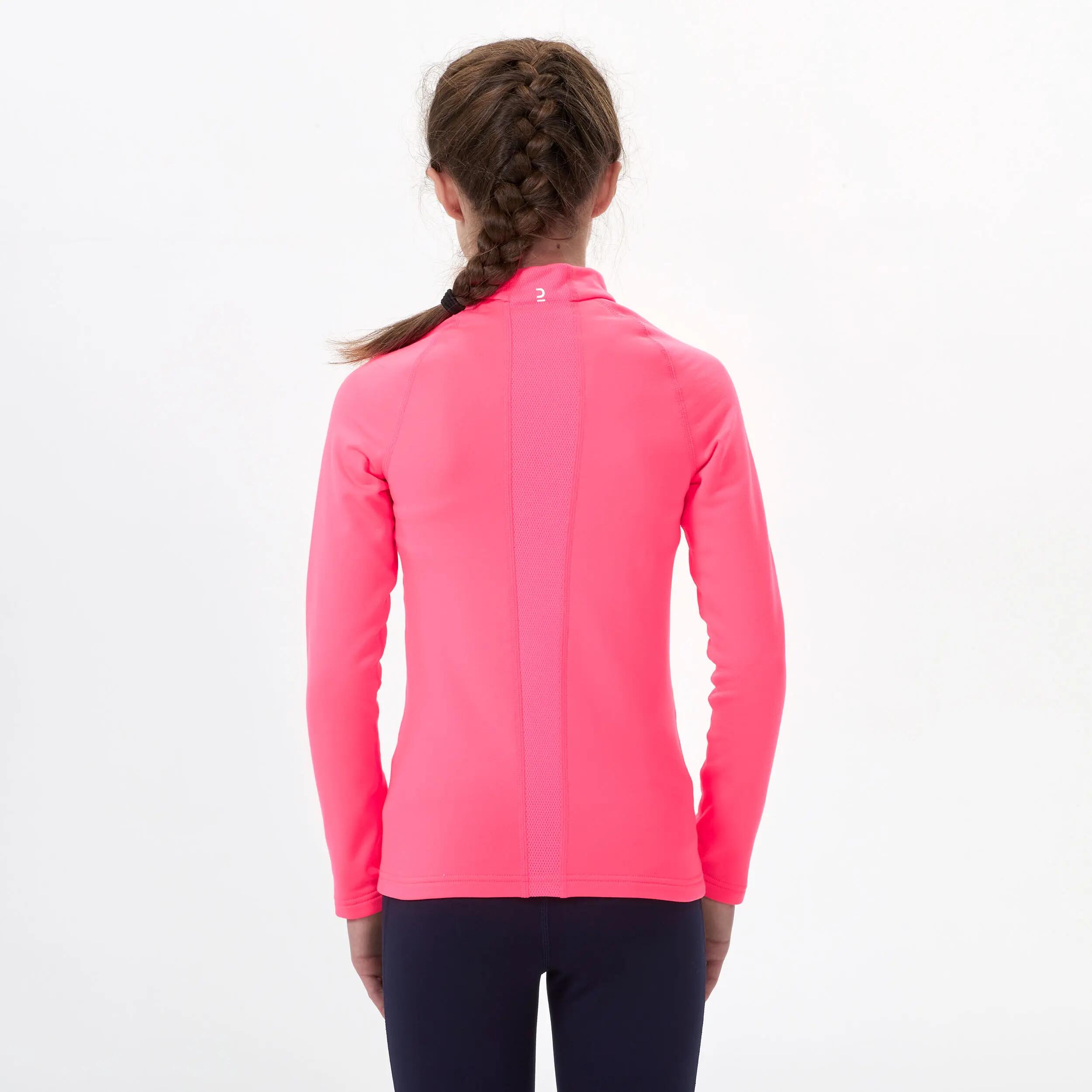 Sous-vêtement thermique de ski enfant - BL500 -  haut rose 7/9