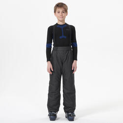 Pantalón de esquí y nieve niños wedze ski-p 100 gris