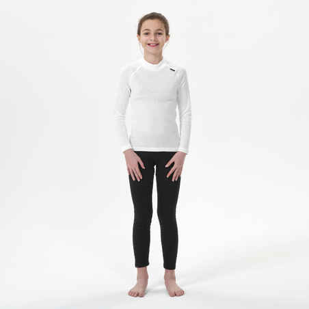 Kids’ thermal ski base layer trousers - BL100 - black