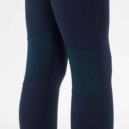 Pantalón térmico interior de esquí y nieve Niños 4-14 años Wedze 500 azul