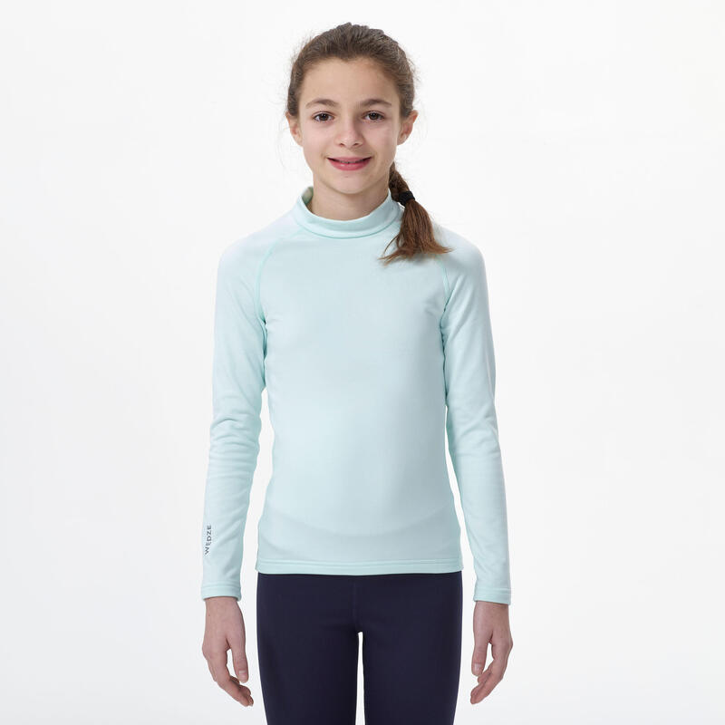 Camiseta térmica interior de esquí y nieve Niños 4-14 años Wedze 500 azul