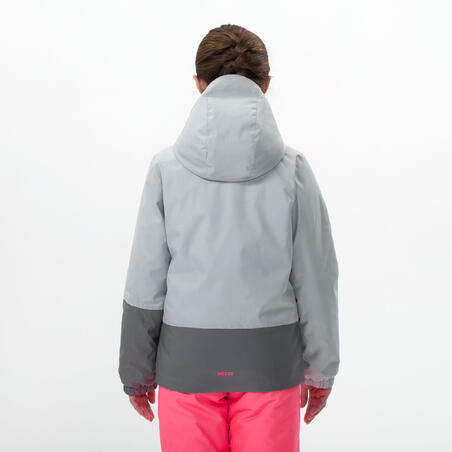 Куртка дитяча 100 для лижного спорту водонепроникна сіра