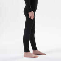 Kids’ thermal ski base layer trousers - BL 500 - black