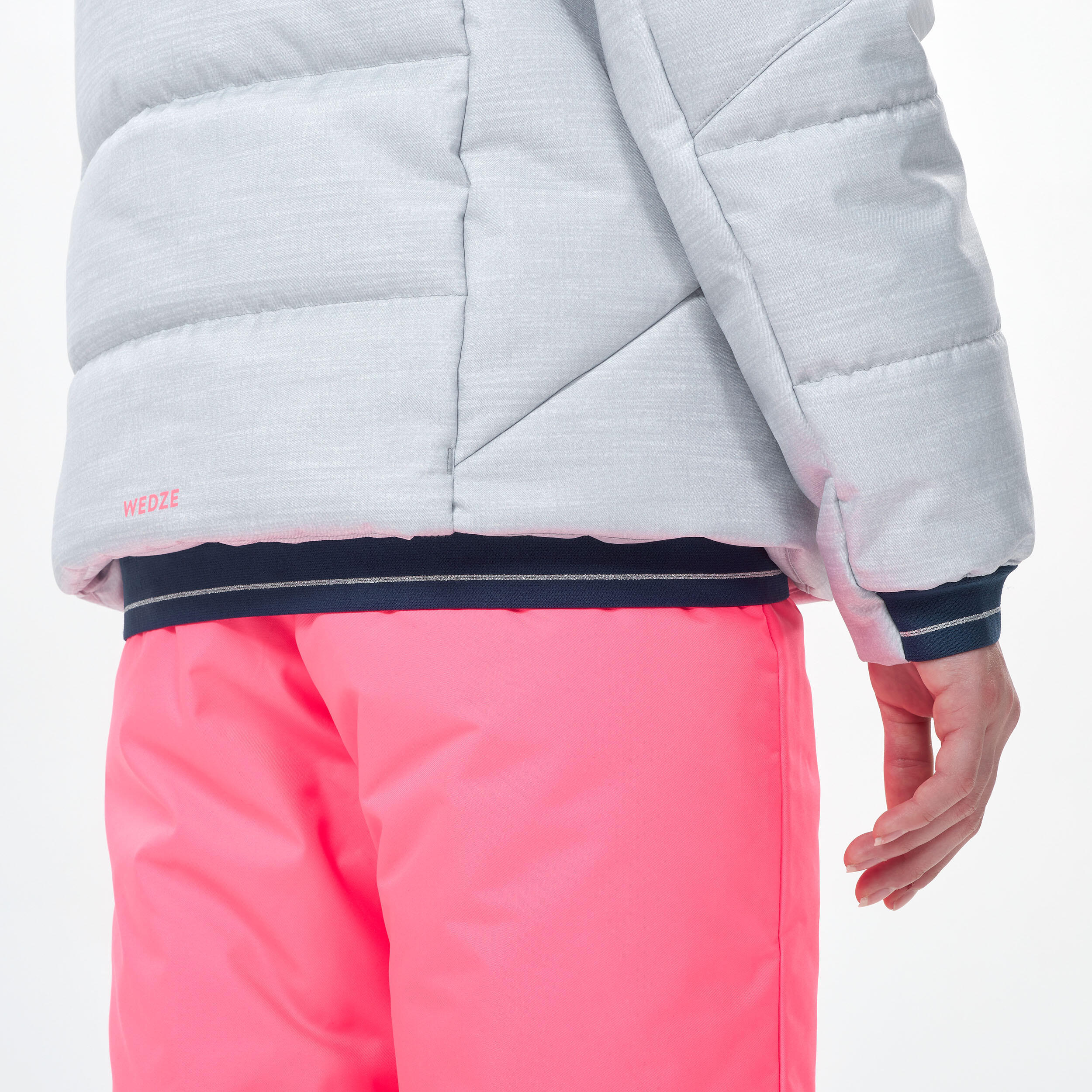 Kids’ warm and waterproof padded ski jacket - 100 warm grey 8/11