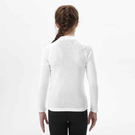 Kids’ Ski Base Layer Top - BL100 - White Greige