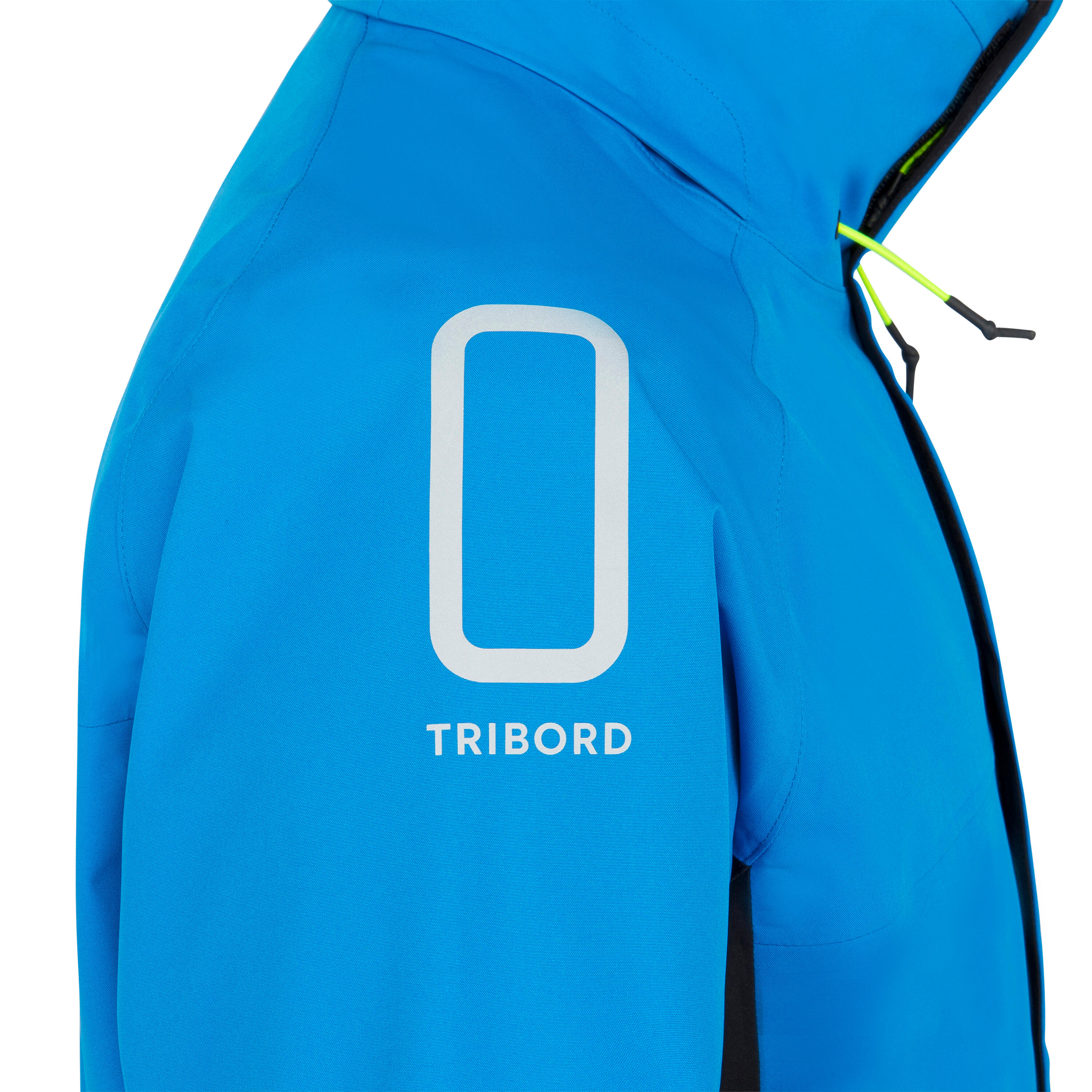 DECATHLON Pánska nepremokavá bunda Sailing 500 do dažďa modro-čierna S · záber 12