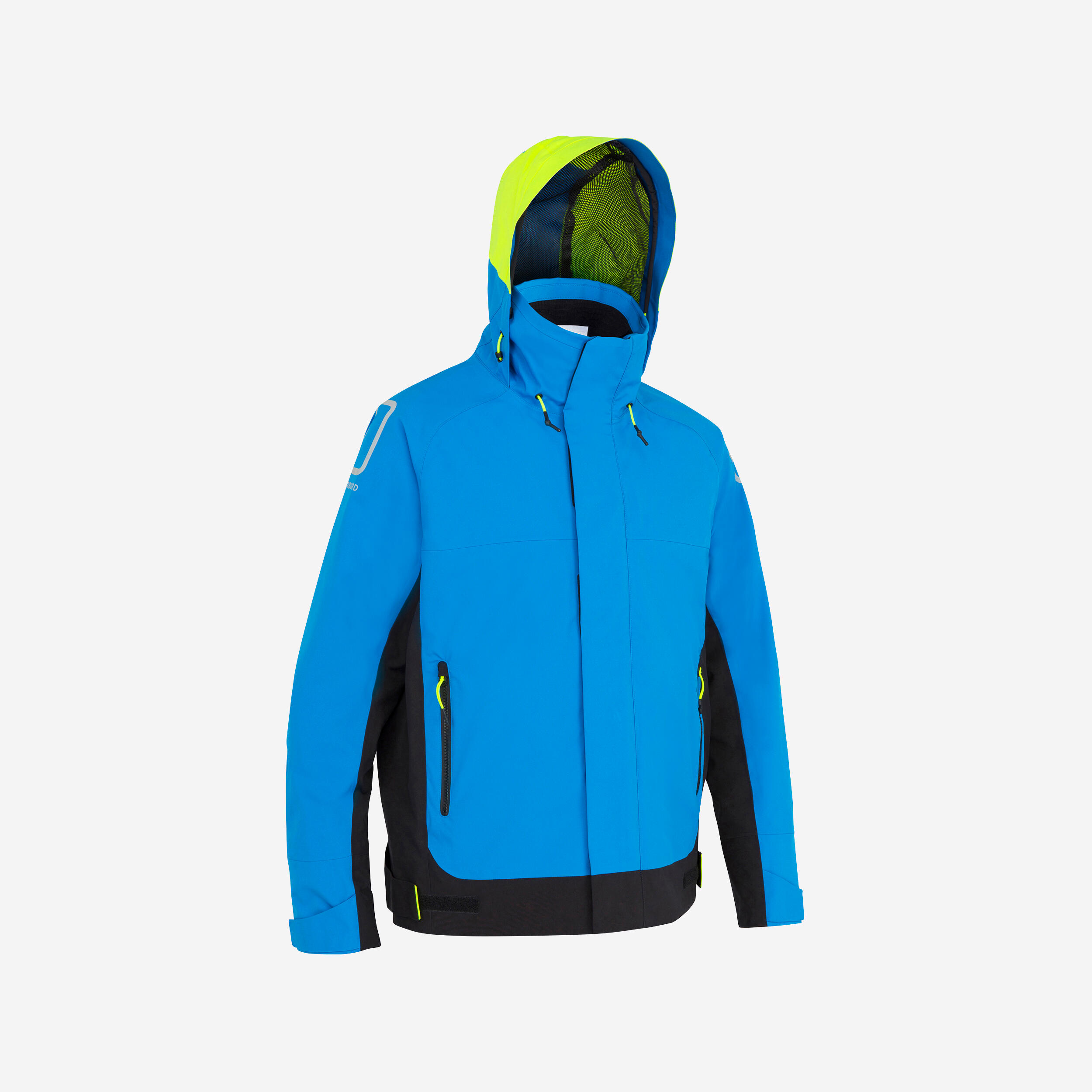 Sailing jacket - rain jacket Sailing 500 Homme Blue black