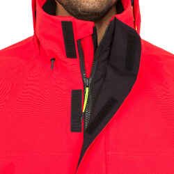 Men's Sailing Jacket Sailing 500 - Red / Black