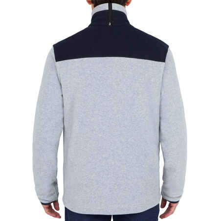 Men’s sailing warm fleece Sailing 100 - Mottled grey / Navy