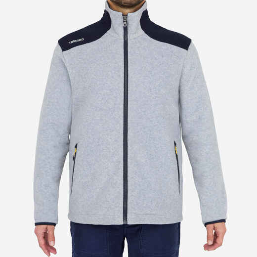 
      Lisasto siva in mornarsko modra moška topla jadralna jakna iz flisa 100
  