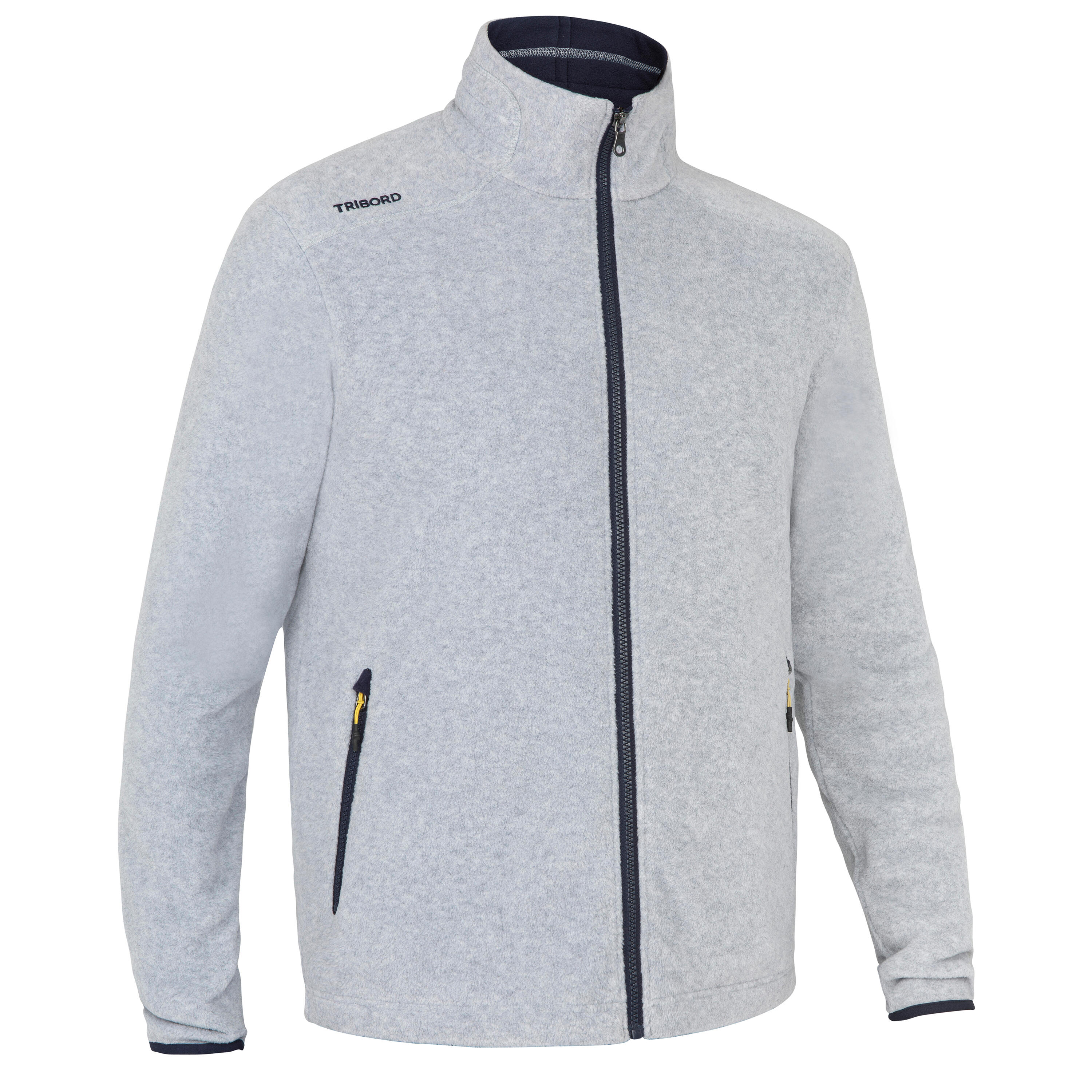 TRIBORD Men’s sailing warm fleece Sailing 100 - Mottled grey