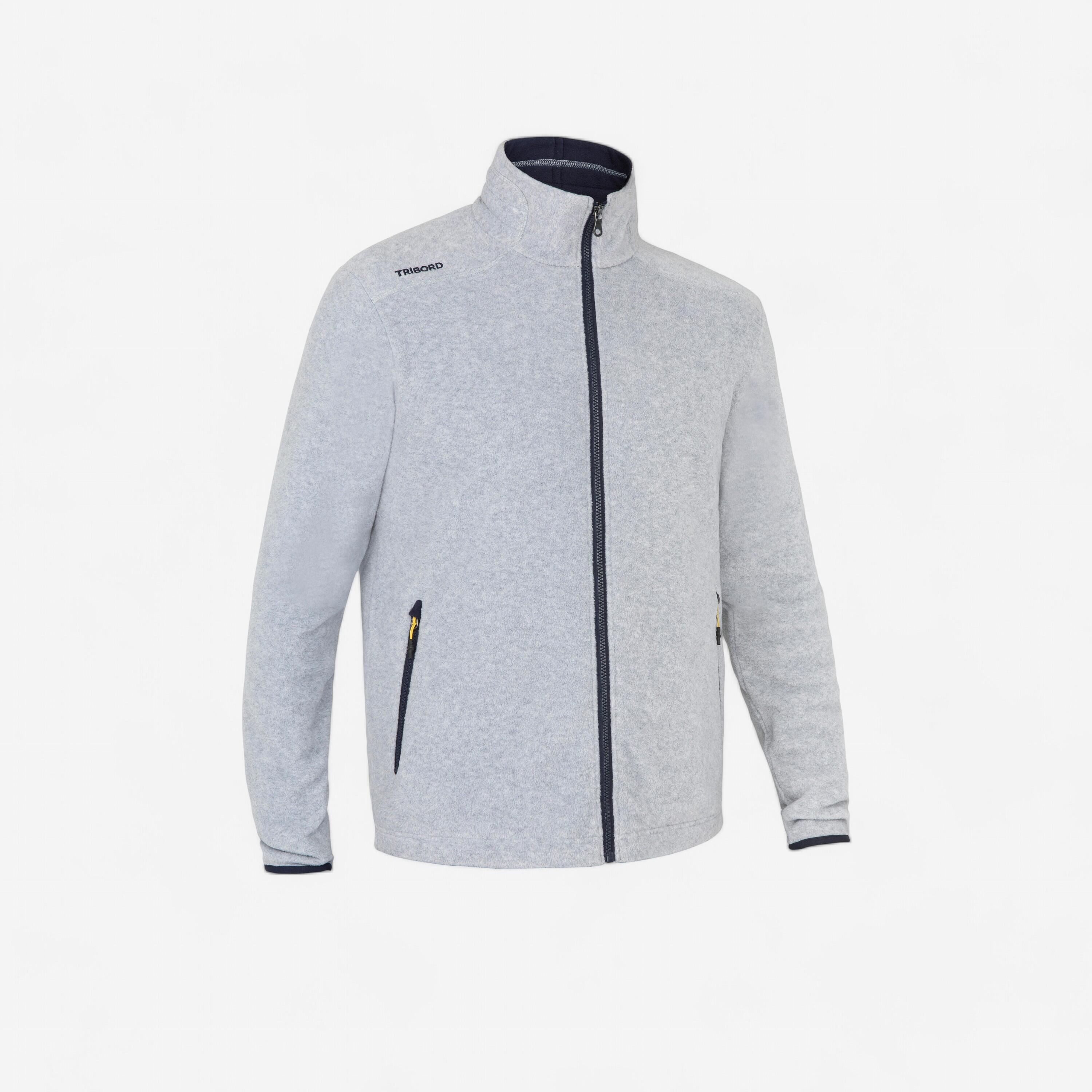 Chaqueta Polar Vela Sailing 100 Hombre Petróleo Jaspeado Cálida TRIBORD |  Decathlon