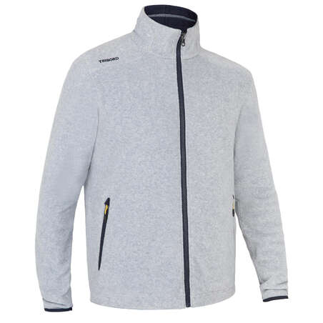 Veste polaire chaude de voile Sailing 100 Homme Gris chiné