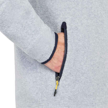 Šilta „eko“ dizaino vyriška buriavimo striukė „100“, pilka, marga