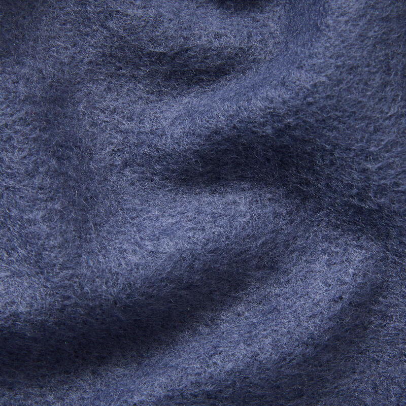 Felpa bambino ginnastica 100 misto cotone felpato con cappuccio blu