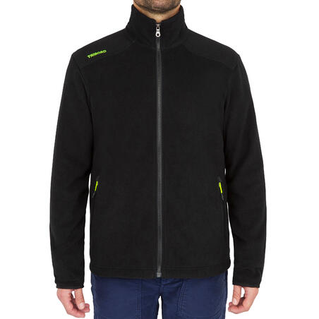 Veste polaire chaude de voile Sailing 100 Homme Noir