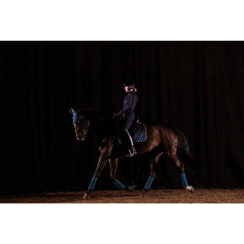 TAPIS DRESSAGE CHEVAL PETROLE SOMBRE 900