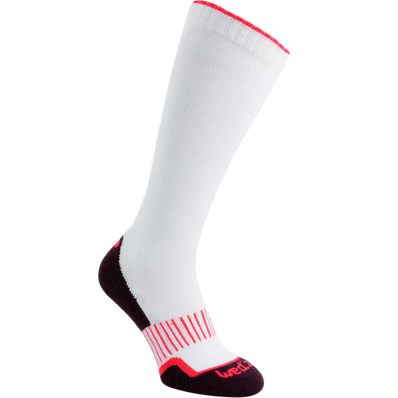 ADULTS SKI SOCKS Ski Wear - Warm 100 Adult Ski Socks - White WEDZE - Ski Wear