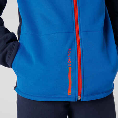 Kids' Warm Zip-Up Tracksuit Warmy - Blue