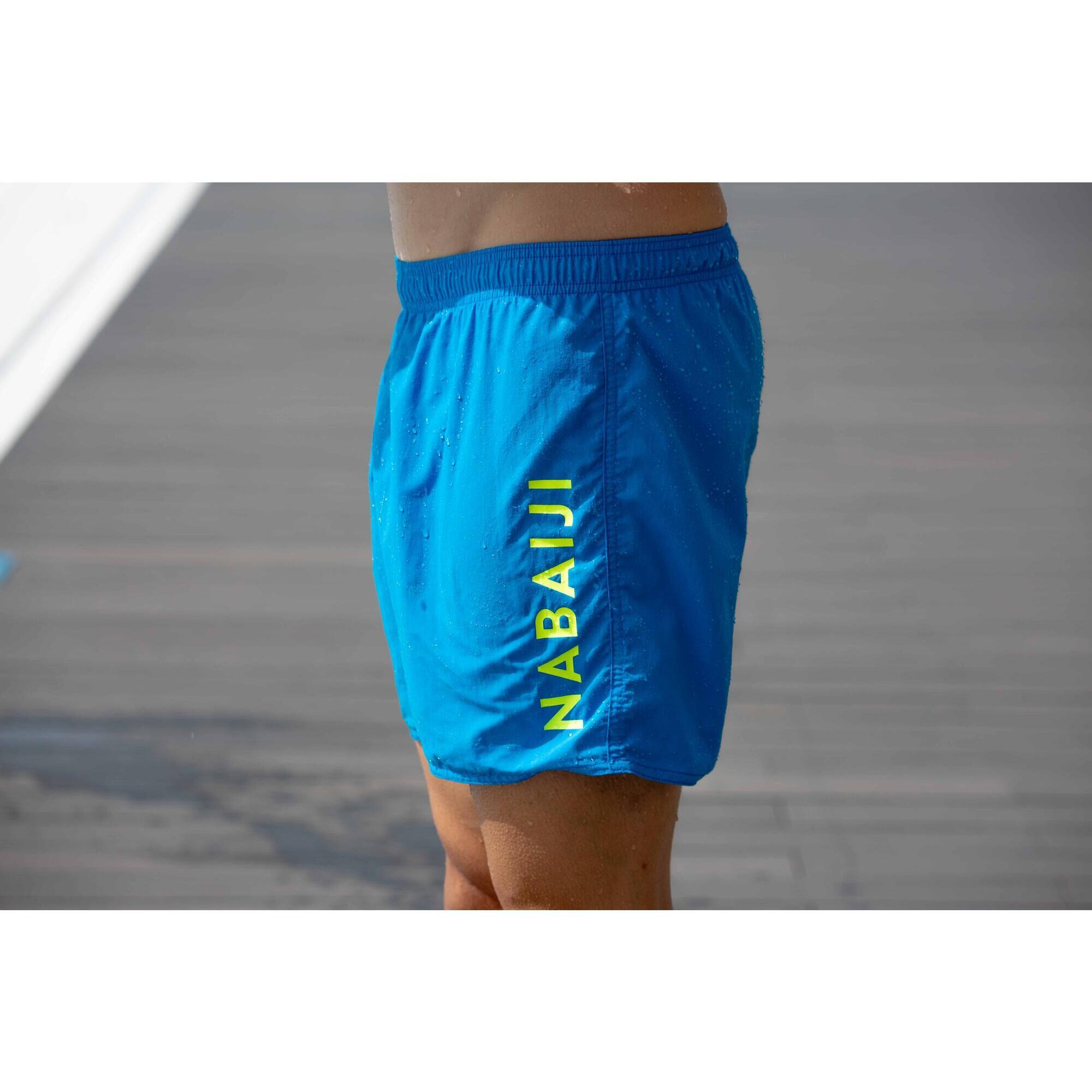 Плавки-шорты мужские синие Swimshort 100 Basic NABAIJI