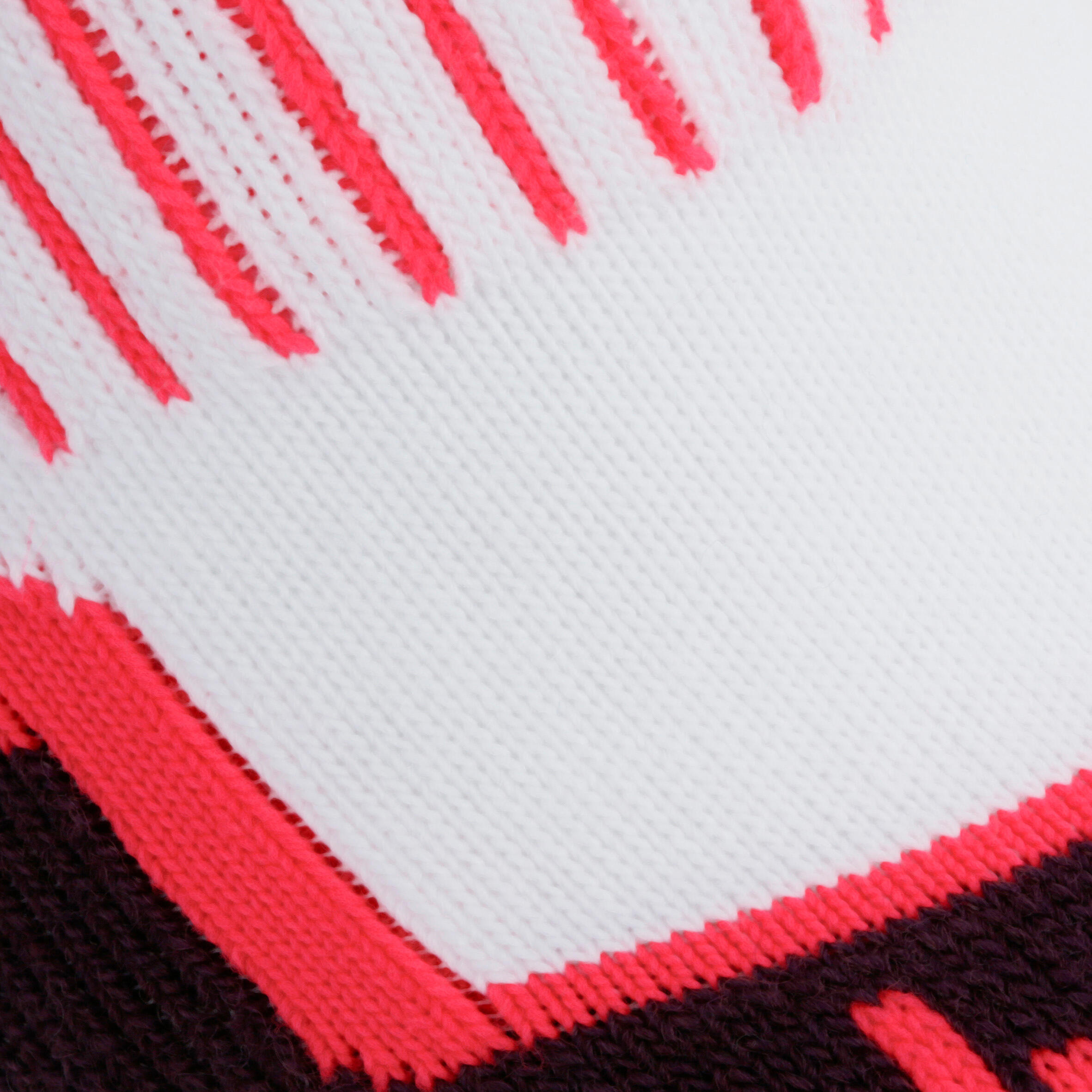 100 Men/Women Ski Socks - White/Pink 3/7