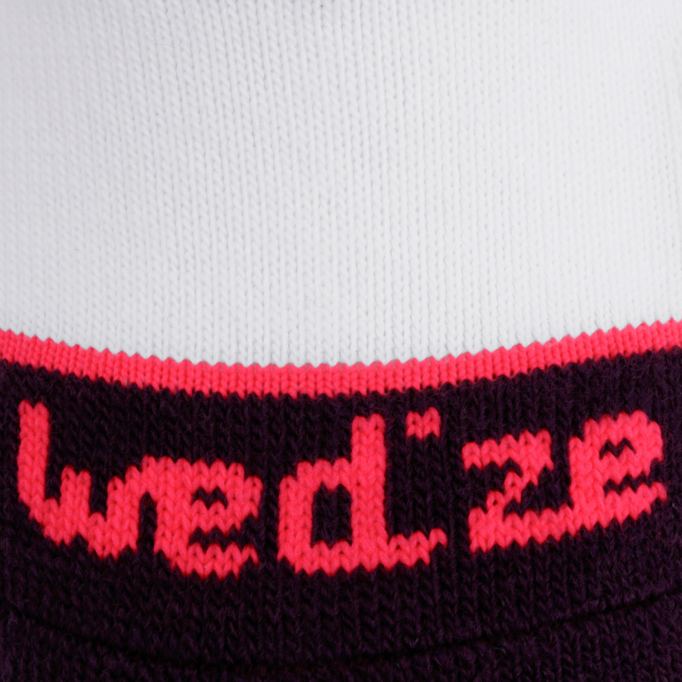 100 Men/Women Ski Socks - White/Pink 4/7